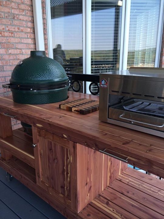 Custom Green Egg Table