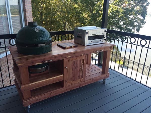 Custom Green Egg Table