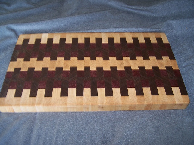Walnut Purpleheart Maple Cutting Board
